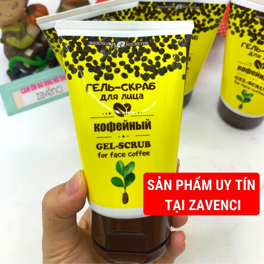 Tẩy da chết mặt Eksklyuziv Kosmetik Từ Cà Phê Gel Scrub For Face Coffee (100G)