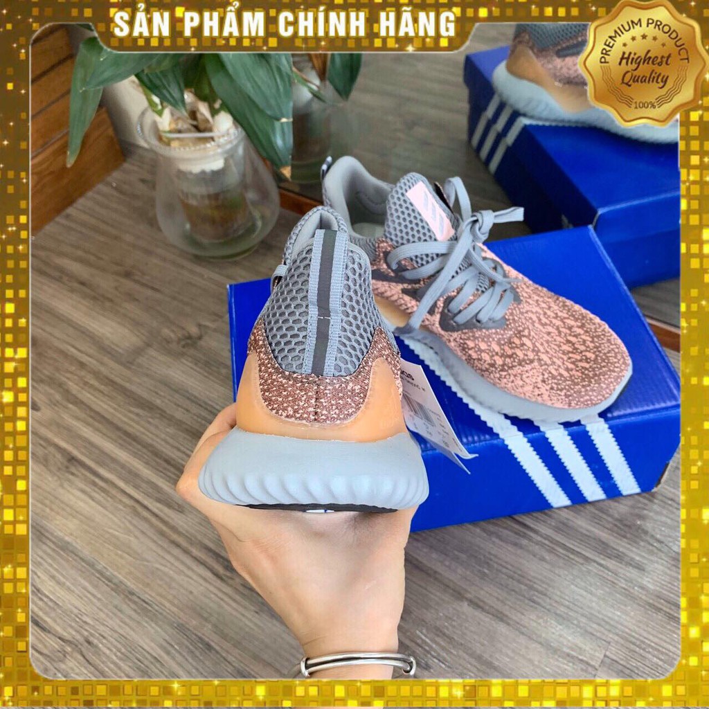 [ảnh thật - Freeship] Giày thể thao ALPHABOUNCE hồng đế ghi