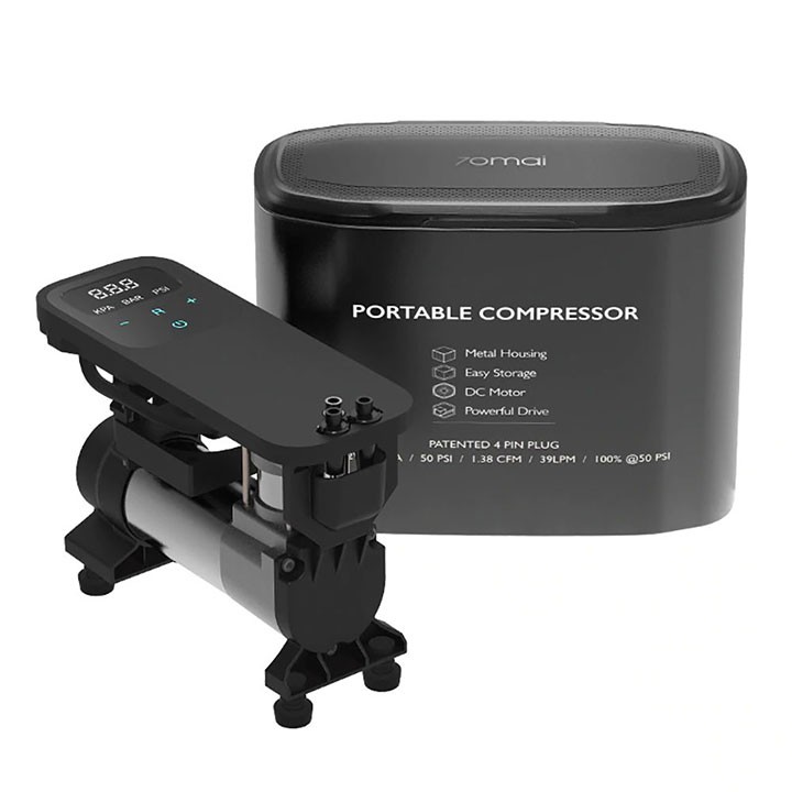 Máy bơm lốp xe ô tô mini tự động Xiaomi 70mai Air Compressor Midrive TP01 - Bảo hành 6 tháng