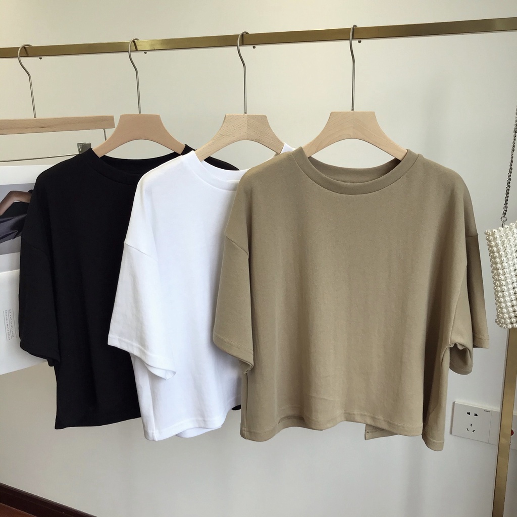 Áo Thun Crop Top Hở Lưng Gợi Cảm Cho Nữ