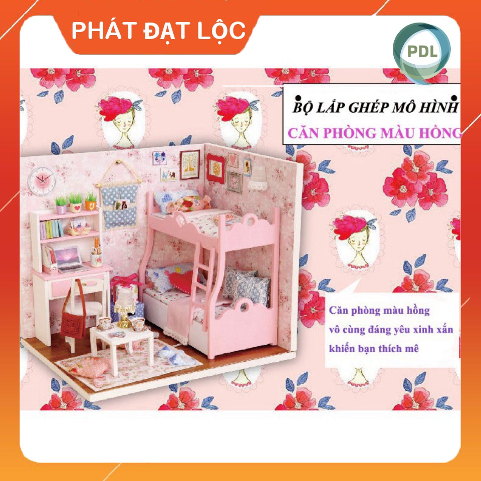 [Bản Mới Nhất] Mô Hình Lắp Ghép DIY Phòng Ngủ Bằng Gỗ Dễ Thương 👧 Phát Đat Lộc 👧 Tăng tính sáng tạo cho trẻ