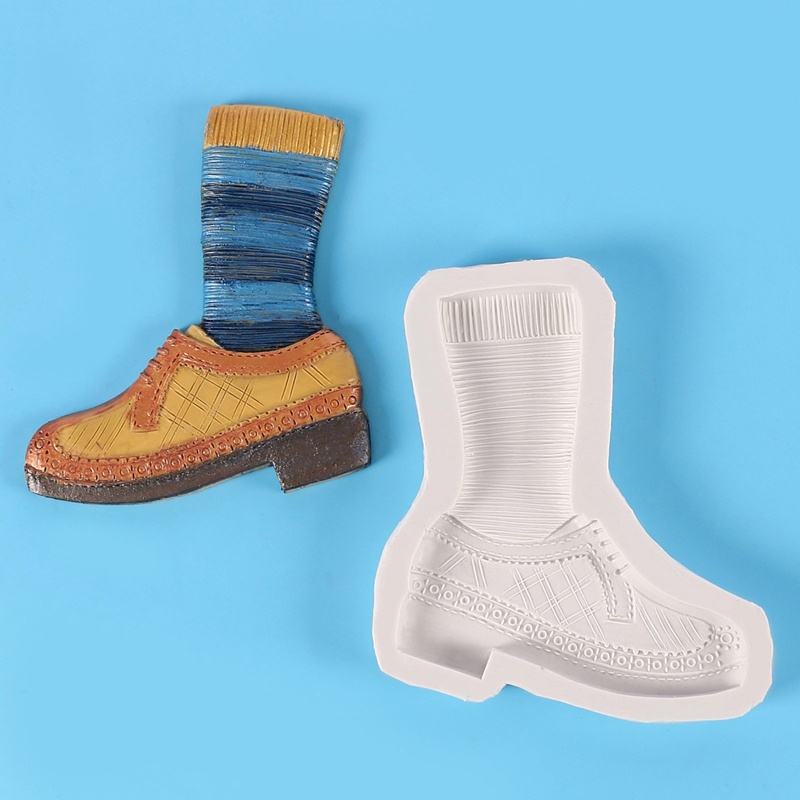 Khuôn Làm Xà Phòng Thủ Công 3D Hình Đôi Giày Độc Đáo