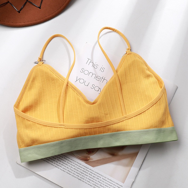 Áo ngực hai dây không đường may có miếng đệm mút thời trang