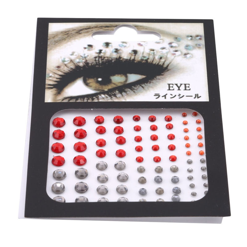 FM Jewel Eyes Makeup Crystal Eyes Sticker Tattoo Diamond Makeup Eyeliner Party Eyeshadow Face Sticker Decoration Cosmetic