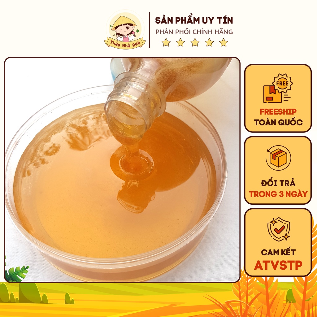 Mật ong rừng hoa cà phê Daklak nguyên chất 100% cao cấp chai 1 lít