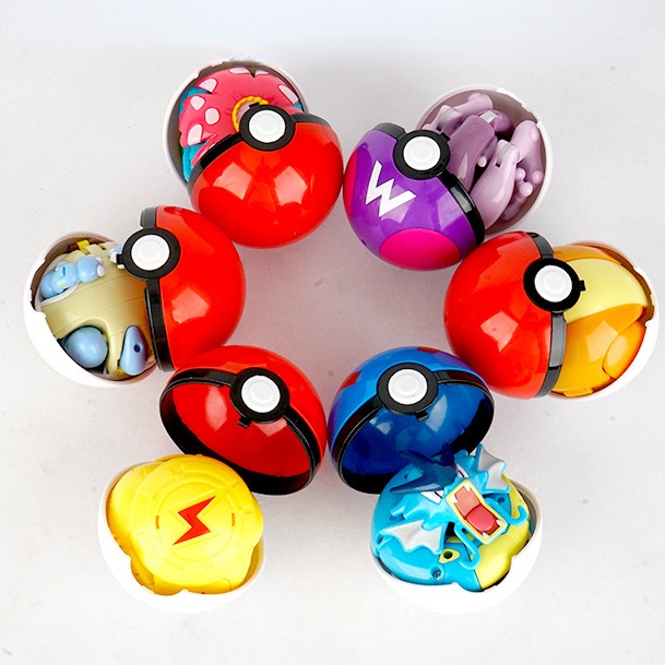 Set 10 Mô Hình Quả Bóng Pokemon Đồ Chơi Cho Bé