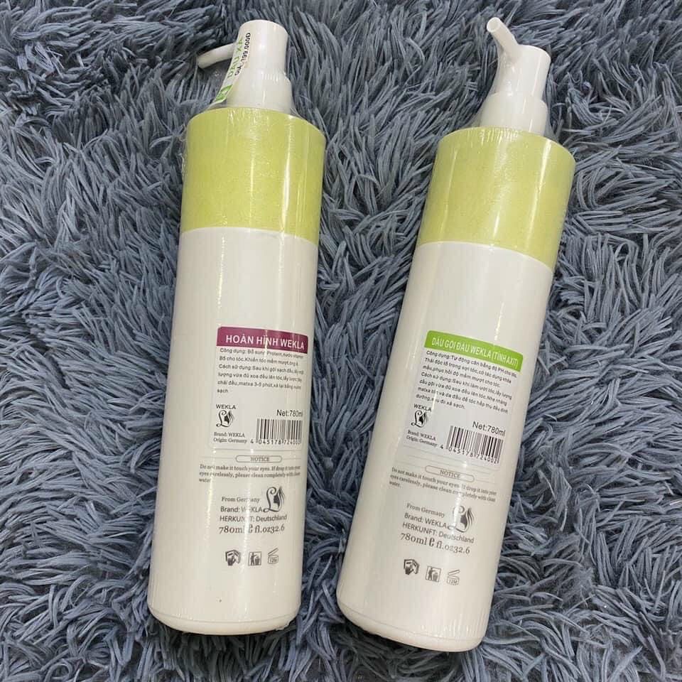 BỘ DẦU GỘI XẢ SIÊU MƯỢT WEKLA ĐỨC 780ml x2