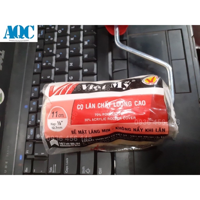 Cọ(lô) lăn sơn dầu Việt Mỹ trên các loại bề mặt-cọ có con lăn siêu mịn nên hiệu suất tuyệt đối