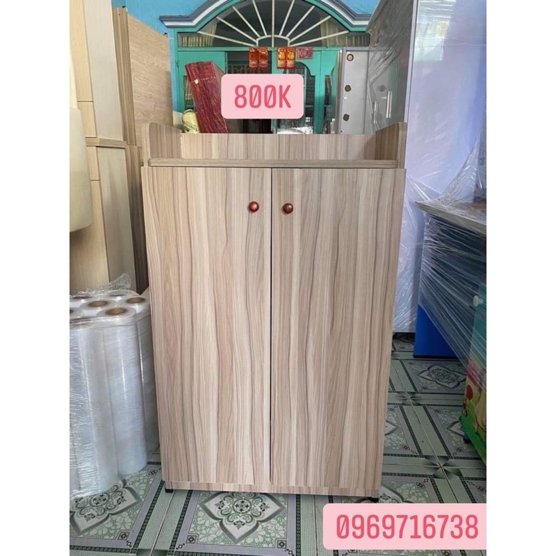 Tủ Giày Gỗ Phủ melamine Giá 800K Freeship bán kính 15km HCM