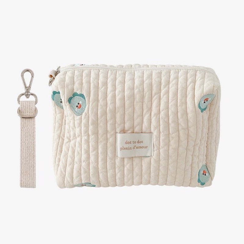 Túi thêu hoạ tiết đựng đồ cho bé, túi treo xe đẩy phong cách Hàn Quốc