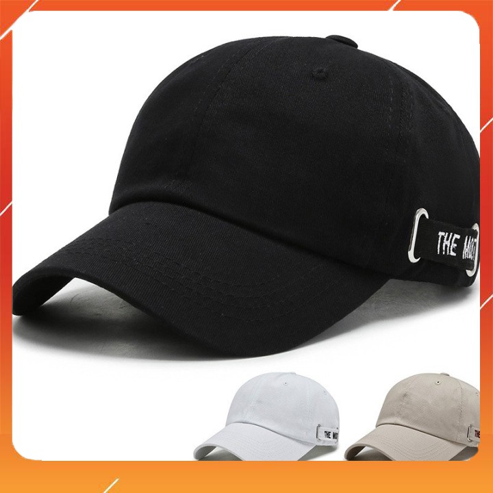 Mũ lưỡi trai nam nữ thêu chữ bên hông phong cách hip hop phong cách Ulzzang thời trang Hàn Quốc