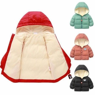 Áo khoác lót lông, Áo phao gấu lót nỉ quảng châu cao cấp-xuất châu âu cho bé 9-30kg