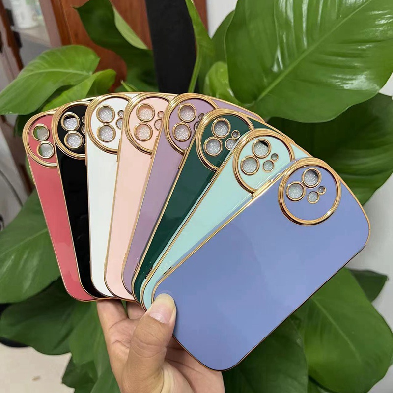 Ốp Điện Thoại Silicon Mềm Chống Rơi Bảo Vệ Ống Kính Máy Ảnh Cho iPhone7 8 12 11pro max X XS