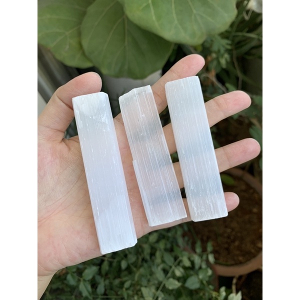 Đá Selenite phong thuỷ thô / tumbled - Thanh tẩy năng lượng - Selenite Wand