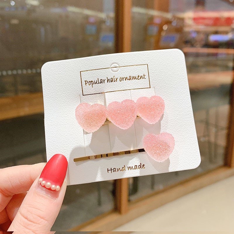 Set 2 kẹp tóc dễ thương phong cách Hàn Quốc cho phái nữ