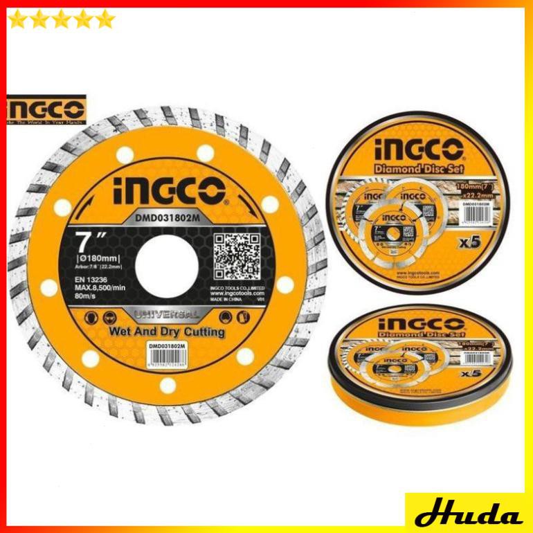 Đĩa cắt gạch đa năng 125mm 5inch Turbo Diamond Disc Ingco DMD031252  JKL