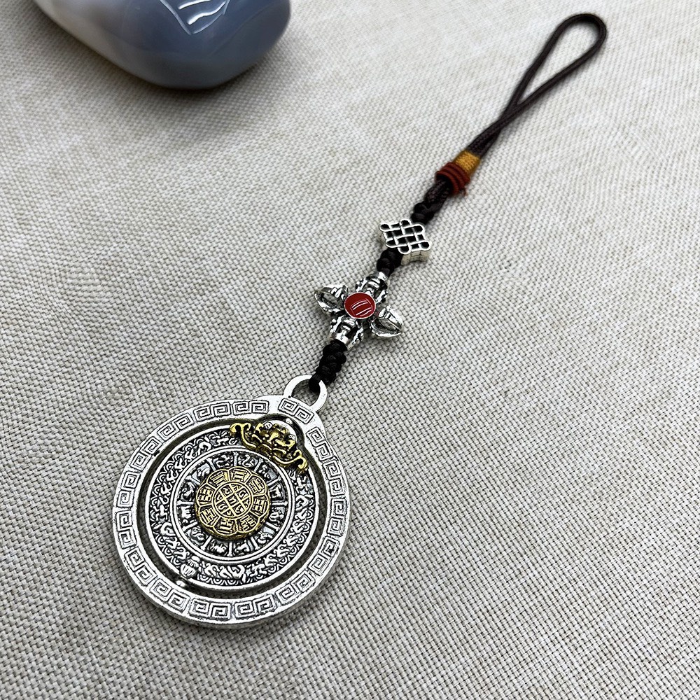 Dây treo VĂN THÙ CỬU CUNG bảo vẹ bình an may mắn - bản xoay 360 độ