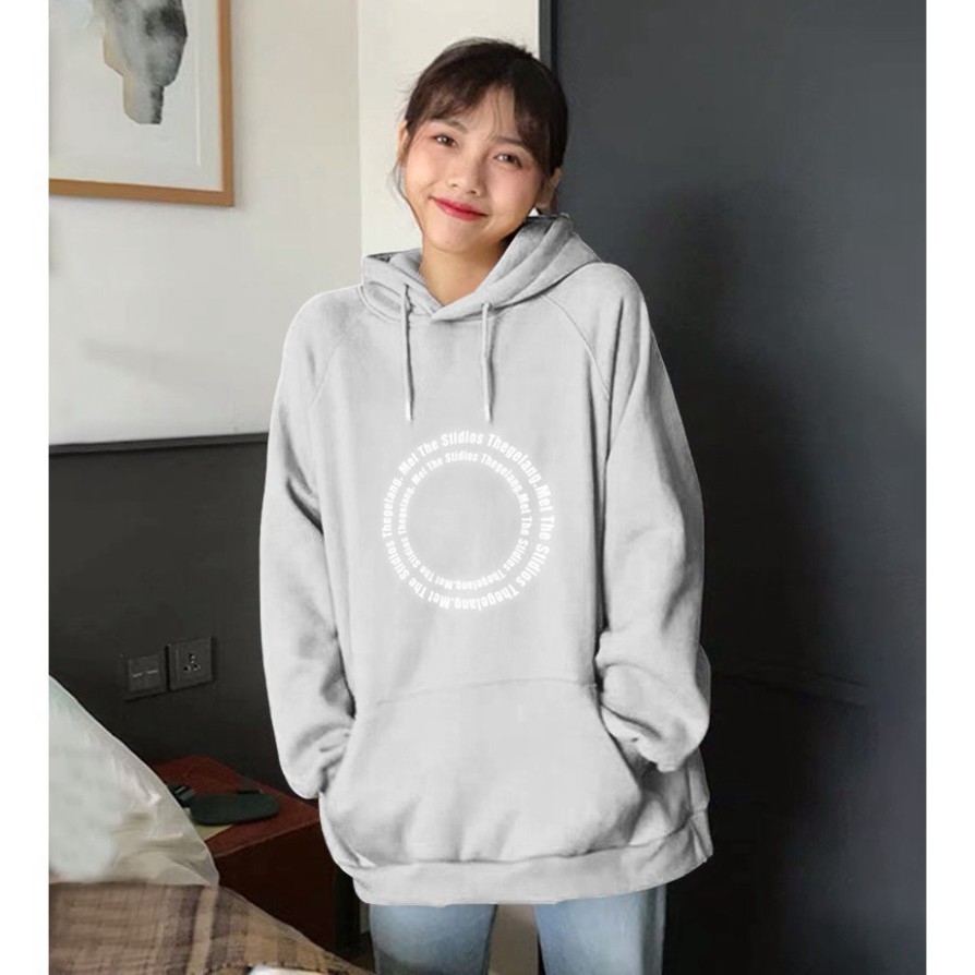 Áo Khoác Nỉ Hoodie Phản Quang Vòng Tròn Chữ PQ43KN AQ | BigBuy360 - bigbuy360.vn