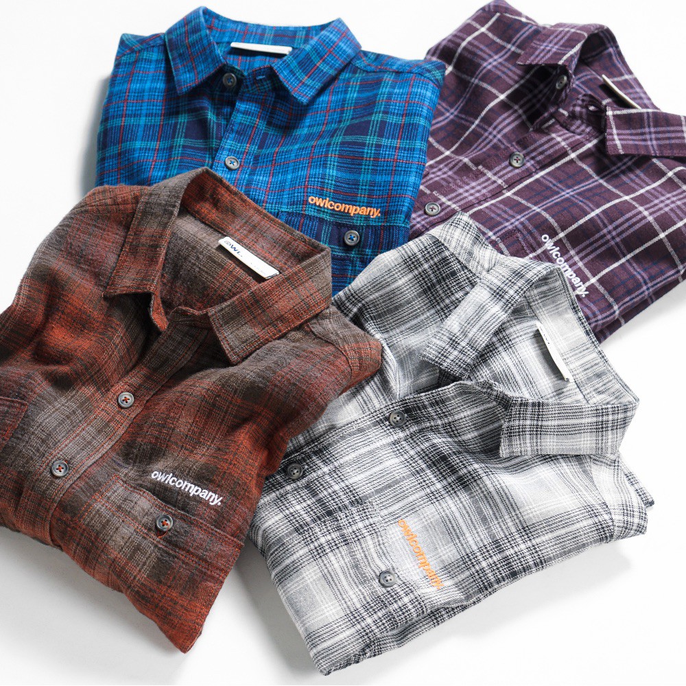 OWL BRAND® Áo sơ mi flannal - OWL160121