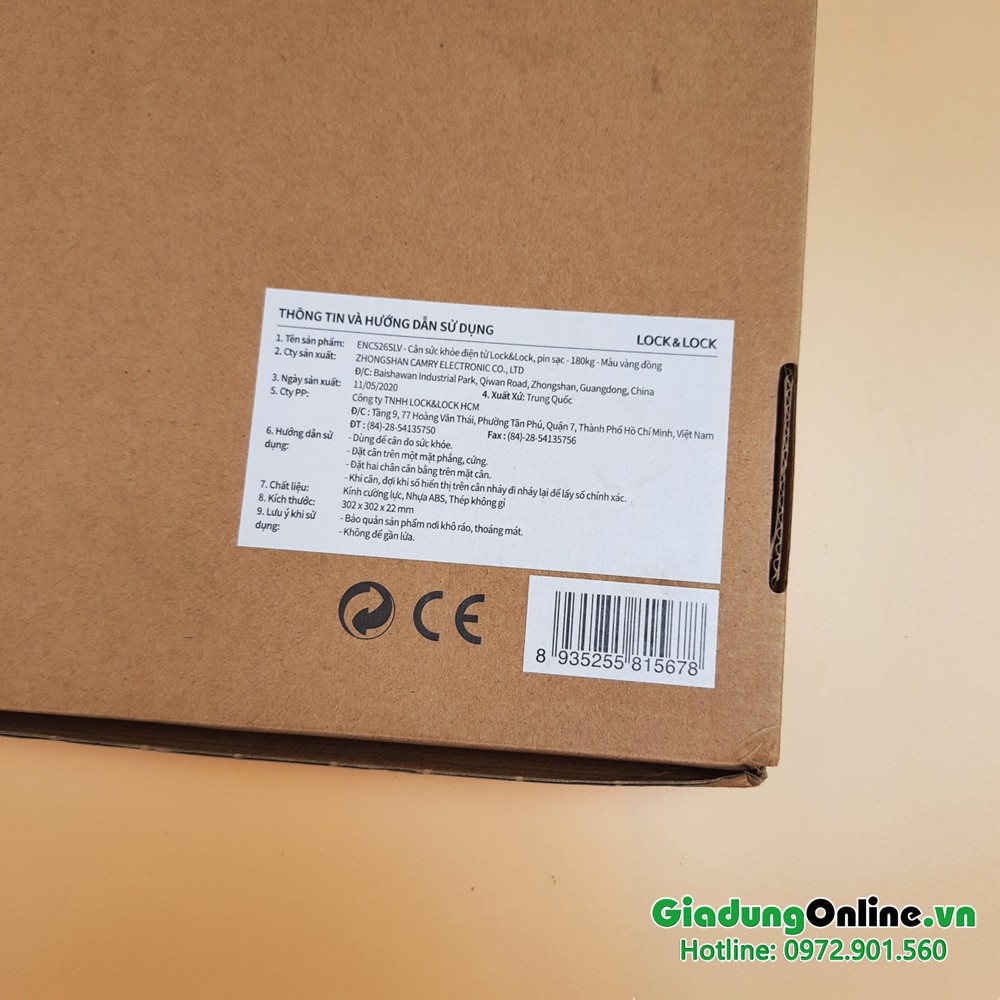 Cân Sức Khỏe Điện Tử ENC526 SLV Bền Đẹp Độ Chính Xác Cao, Pin Sạc 180kg Bảo Hành Chính Hãng 12 tháng