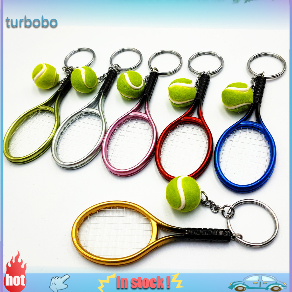 Móc Khóa Hình Vợt Tennis Mini Dễ Thương