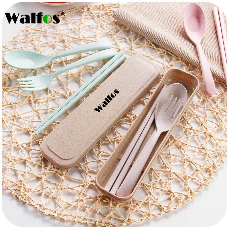 Set Phụ Kiện Bàn Ăn WALFOS 3 Trong 1 Bằng Rơm Lúa Mì Cấp Thực Phẩm Có 4 Màu Tùy Chọn Cho Trẻ Em Và Người Lớn | BigBuy360 - bigbuy360.vn