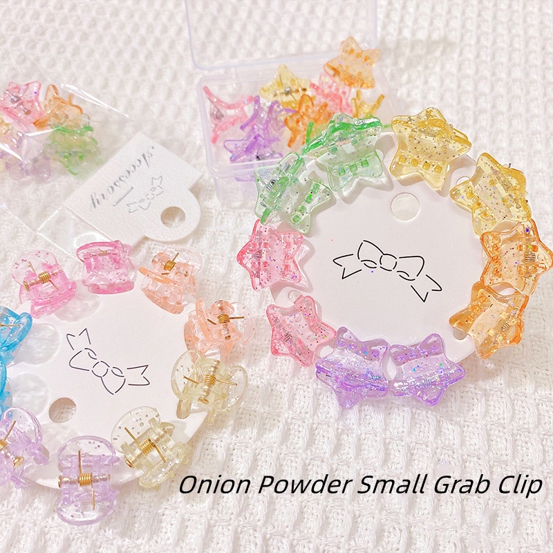 Kẹp Tóc Hình Ngôi Sao Năm Cánh Trong Suốt Phong Cách Hàn Quốc Dễ Thương Dành Cho Bé Gái