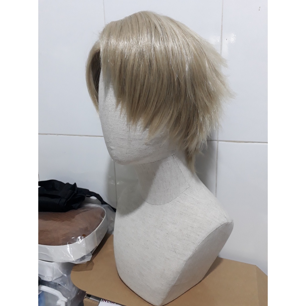 Wig/ tóc giả nam cosplay Loid Forger Spy x family Gia đình điệp viên màu vàng trà