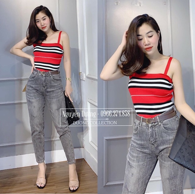 ÁO LEN KẺ DÂY SIÊU XINH KS.1315 | BigBuy360 - bigbuy360.vn