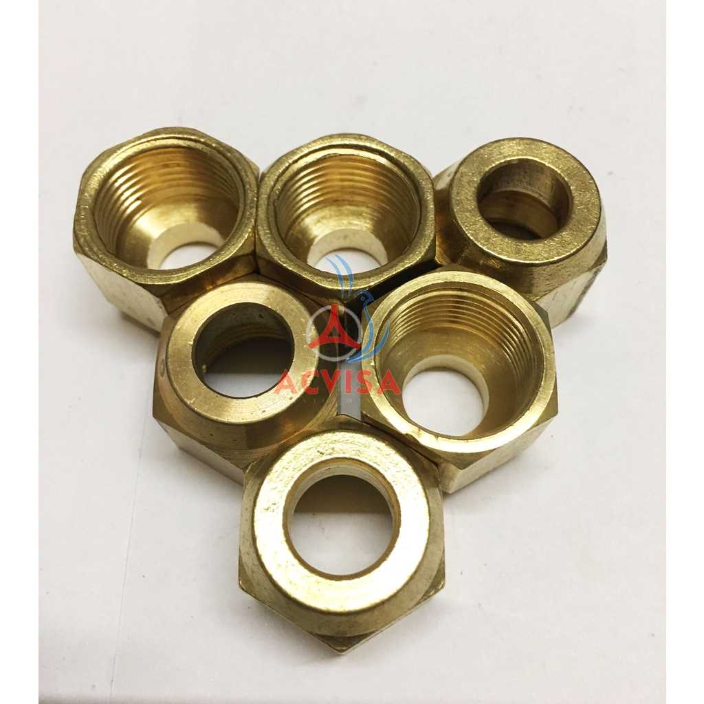 Rắc co đồng ren trong - Đầu đực đồng ,nối côn lồi phi 6,10,12,16,19 - GIÁ RẺ CHO THỢ