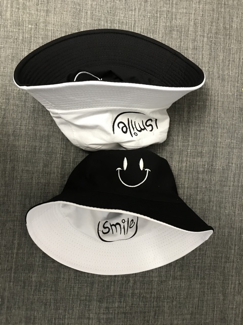 NÓN BUCKET 2 mặt - SMILE mặt cười