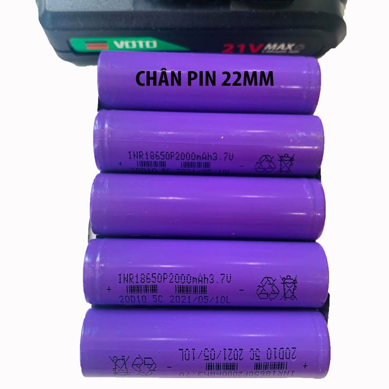 Pin Máy Khoan 21V Các Dòng Máy Chân 22MM - Pin 21v VOTO