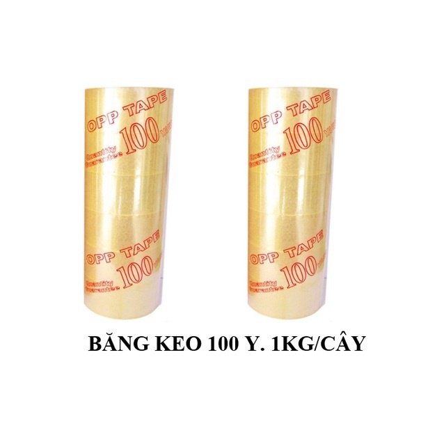 BĂNG KEO TRONG/ ĐỤC ±1KG, 100Y, BỀN, DAI