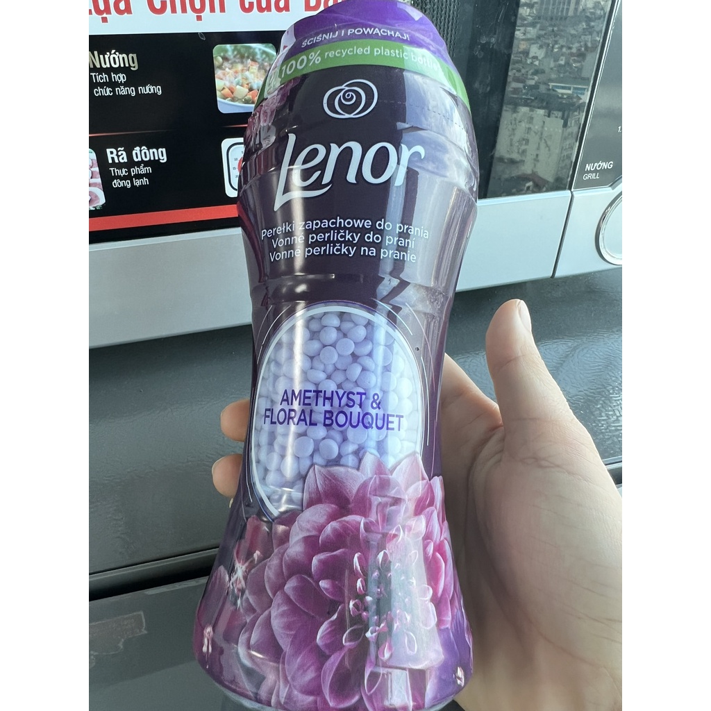 Viên giặt xả vải quần áo Lenor hương nước hoa, hạt xả vải khô hạt lưu hương SIÊU MỀM VẢI THƠM LÂU