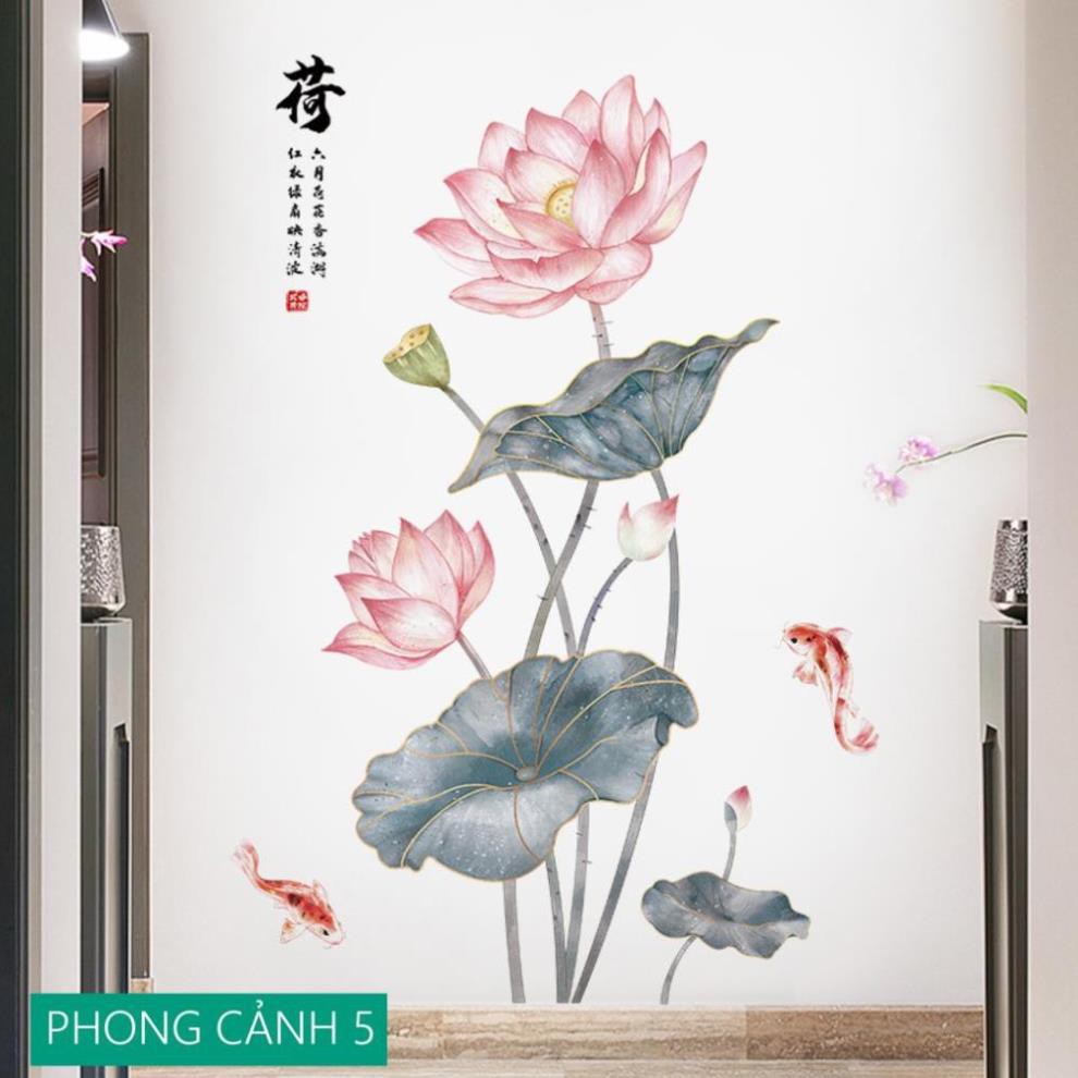 Decal tranh dán tường trang trí decor phòng khách hoặc phòng ngủ