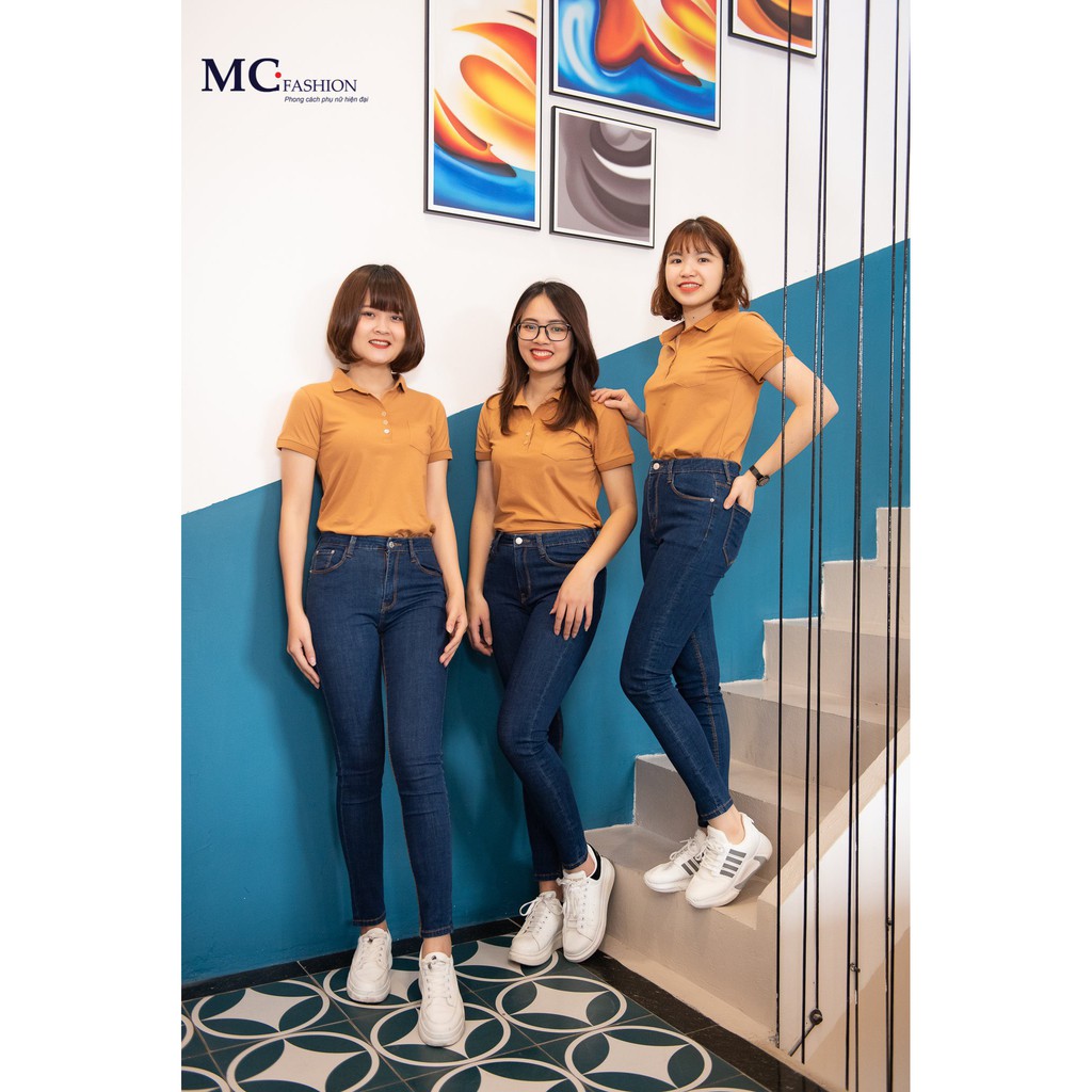 Aó phông nữ polo- Áo phông nữ cổ bẻ thời trang MC fashion AP206