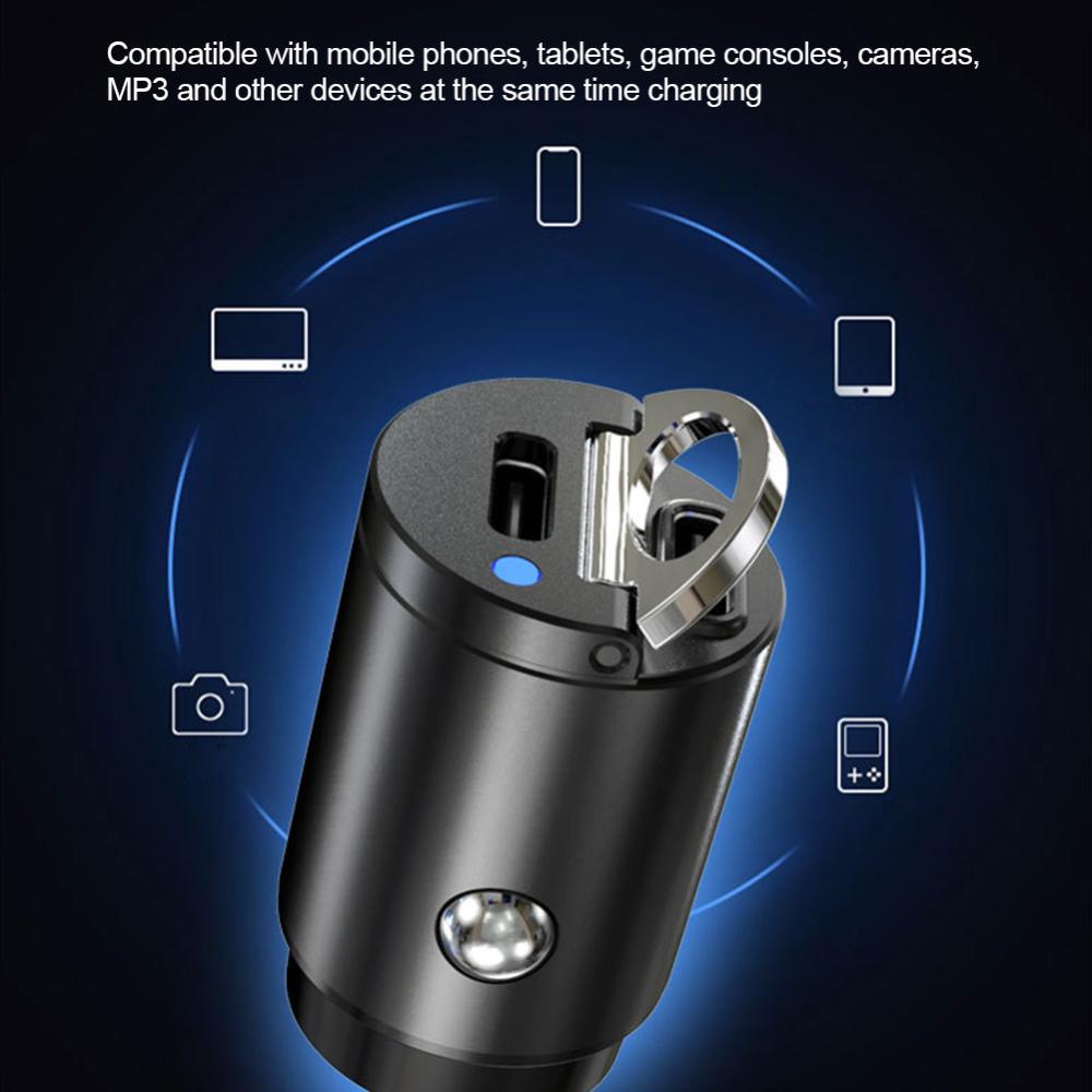 Tẩu Sạc Nhanh 30W Cổng USB Type C PD Cho iPhone 12 Huawei Xiaomi C9W8