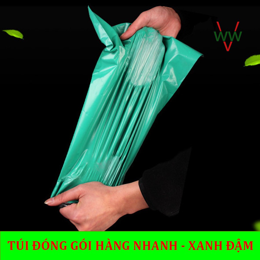 [Ở ĐÂU RẺ HƠN] 100 Túi ( 1 cuộn ) đóng gói hàng XANH ĐẬM size 38x52cm thay thế túi xi măng giá rẻ Hà Nội