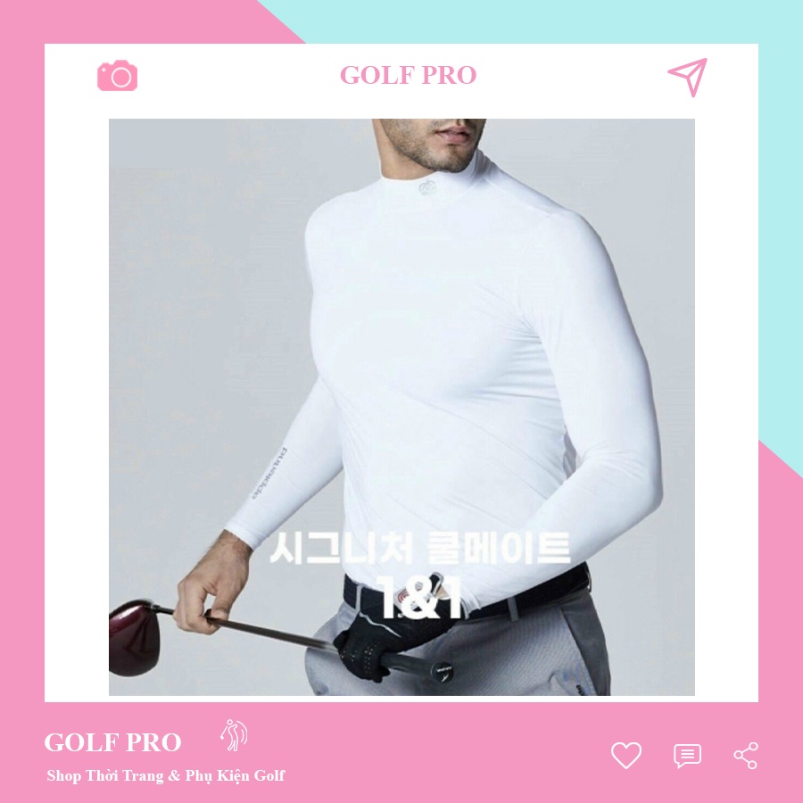 Áo golf chống nắng nam giữ nhiệt thoáng khí hàng xuất dư Hàn Quốc GOLF PRO AC006