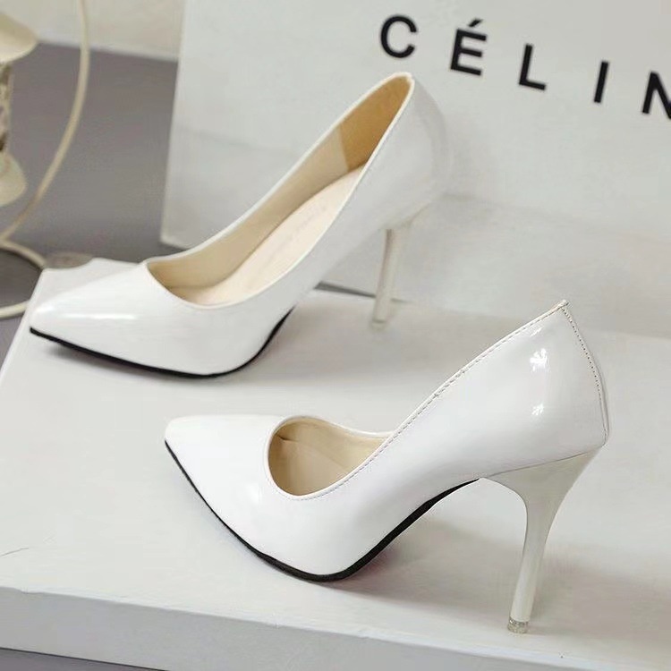 Big Size 36-43 Giày Cao Gót Nữ Mũi Nhọn 7-10 Phân Thời Trang HIỆN ĐẠI - giày cao gót Đen