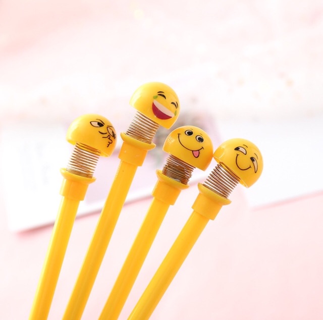 Bút bi nước Emoji lúc lắc