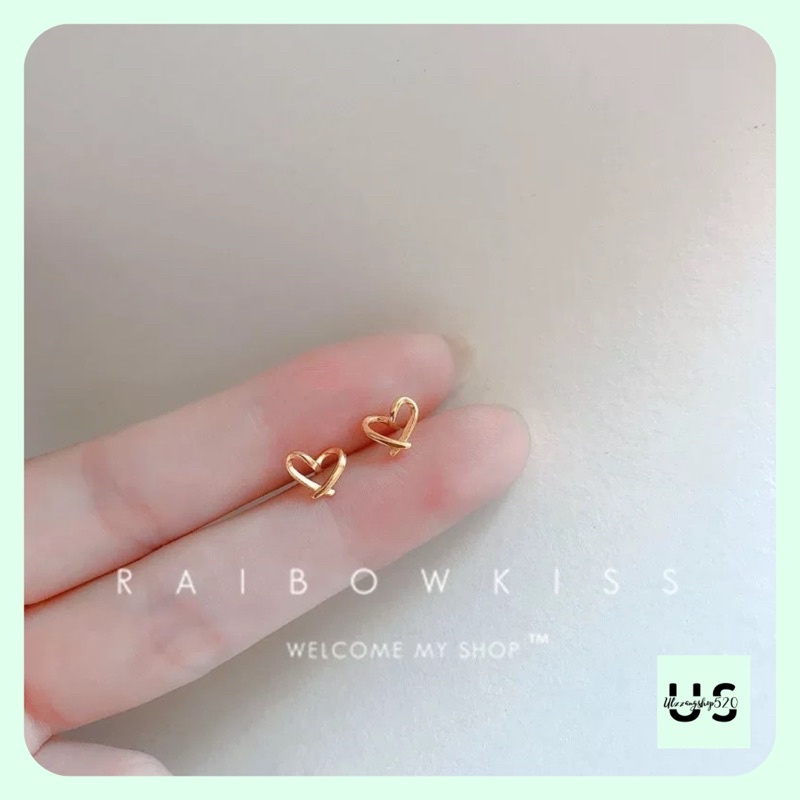 K10 Khuyên tai bạc 925 nhiều hình xinh đẹp đáng yêu kiểu Hàn Quốc Ulzzangshop520