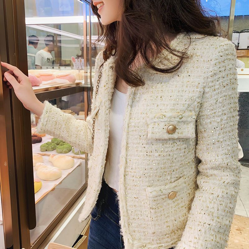 (SẴN) Áo dạ tweed kim tuyến