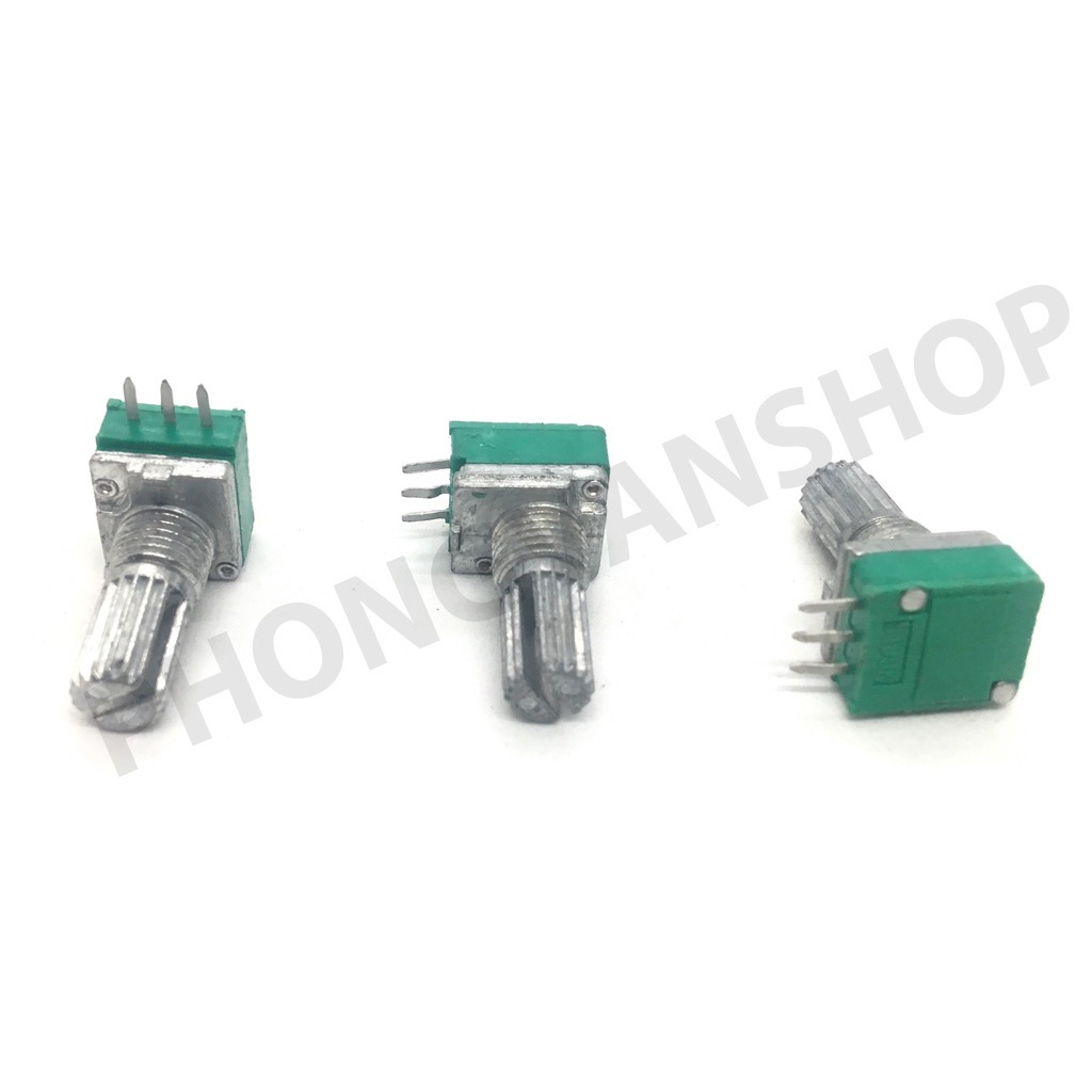 Biến trở đơn xanh nằm 3 chân - 5k 10k 20k 50k 100k