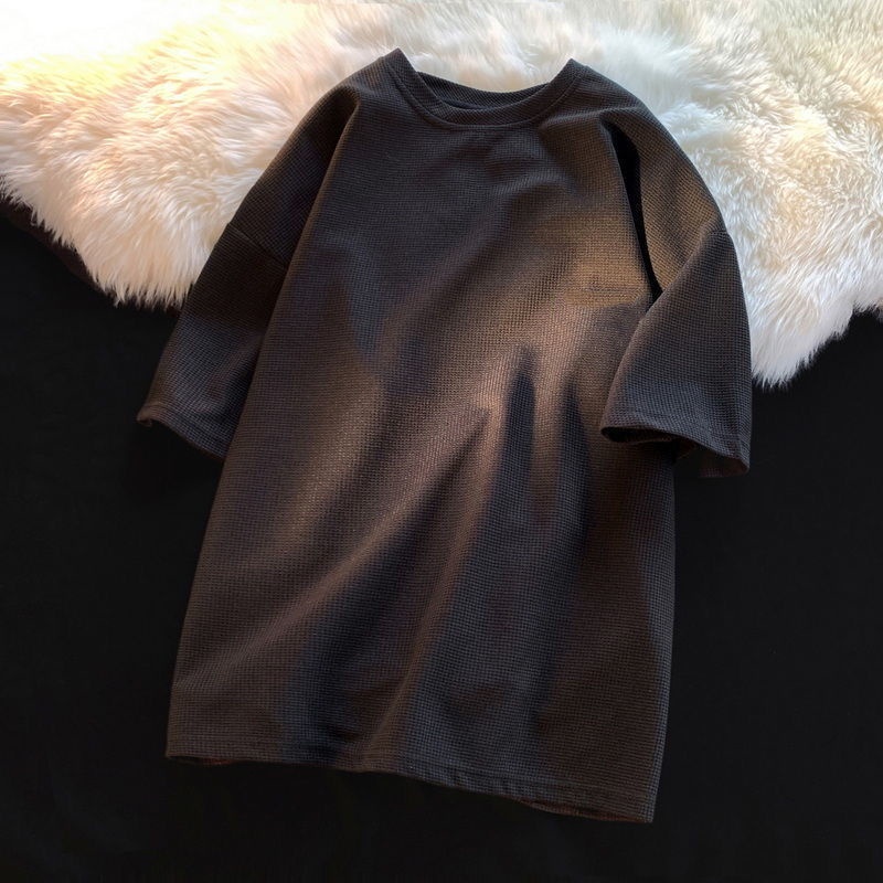 Bộ Đồ Thể Thao Áo Thun Tay Ngắn Phối Quần Short Vải Lụa Lạnh Thời Trang Mùa Hè Cho Nam Plus Size