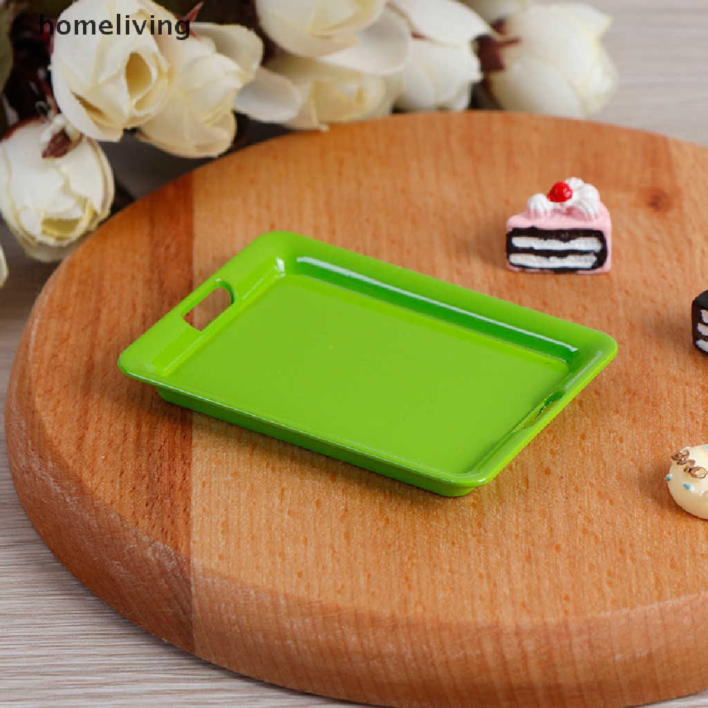 Khay Kim Loại Mini 1: 12 42mm * 60mm Trang Trí Nhà Búp Bê