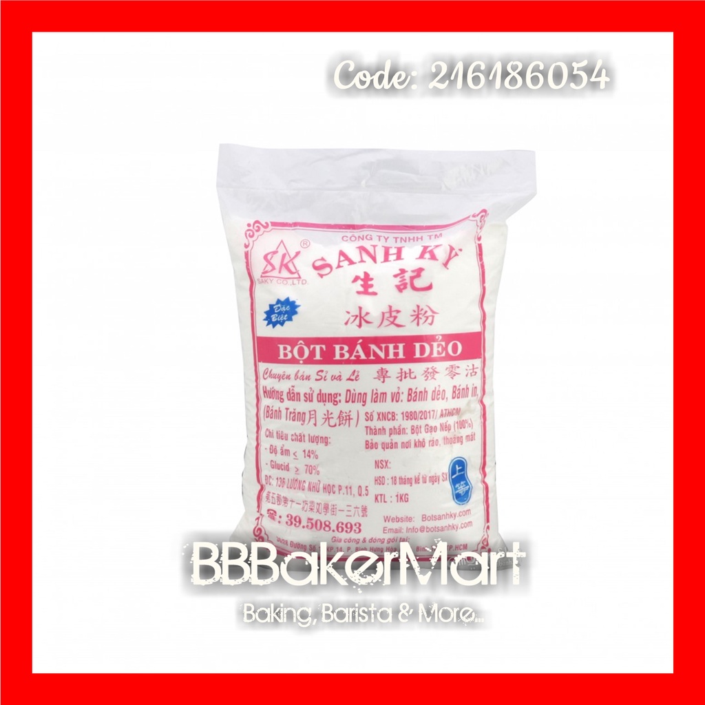 Bột bánh dẻo HỒNG đặc biệt Sanh Ký - 1KG