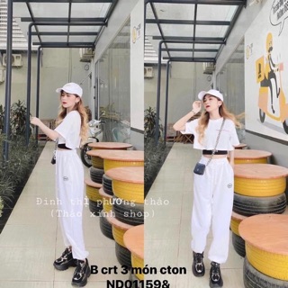 Sét áo crt 1974 kèm quần chun gấu -hđ