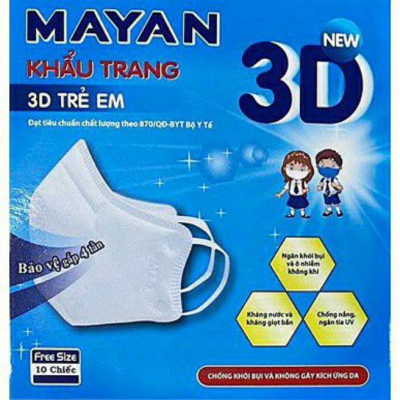 Khẩu Trang 3D Mayan Người Lớn Và Trẻ Em