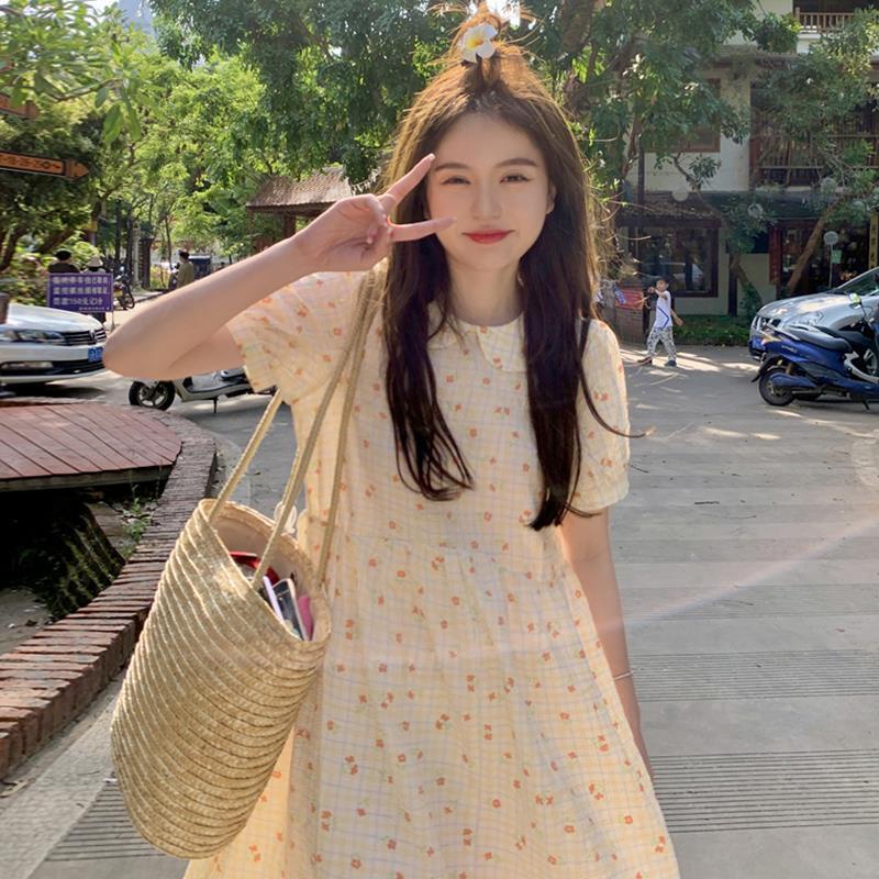 Đầm Búp Bê In Hoa Nhỏ Xinh Thời Trang Cho Phụ Nữ